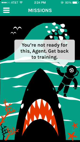 Cognito Brain Training — you’ll be surprised to see a shark, regardless of the context.