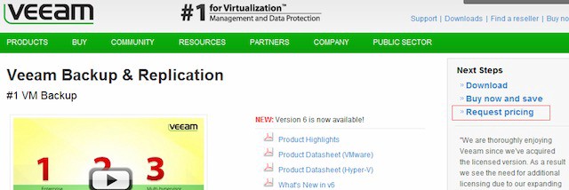 Veam Product Page (after)