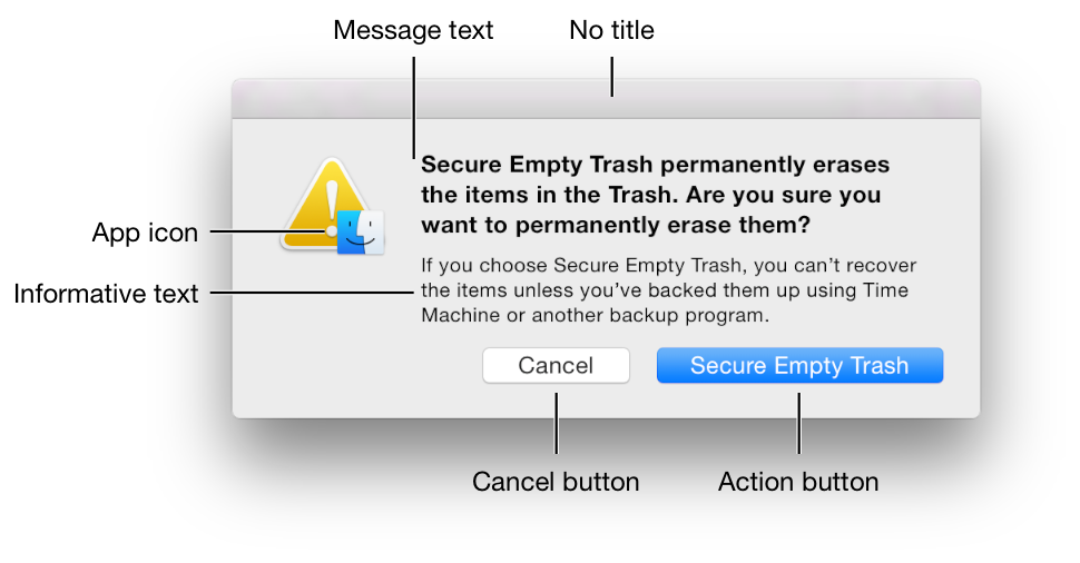 MacOS error message