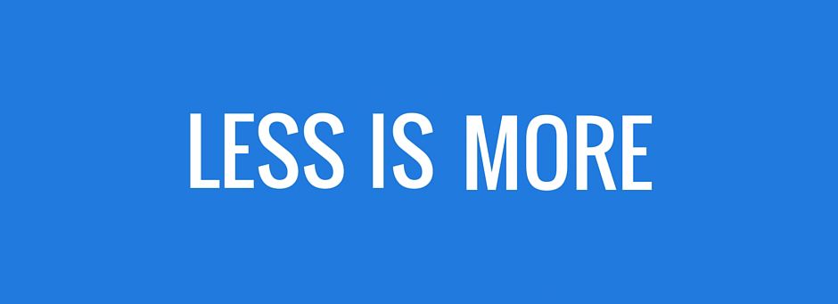 Functional Minimalism for Web Design