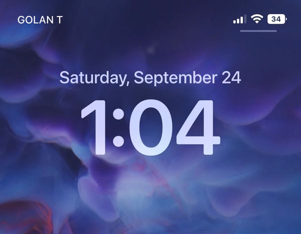The problem of clock font size in Apple iOS 16